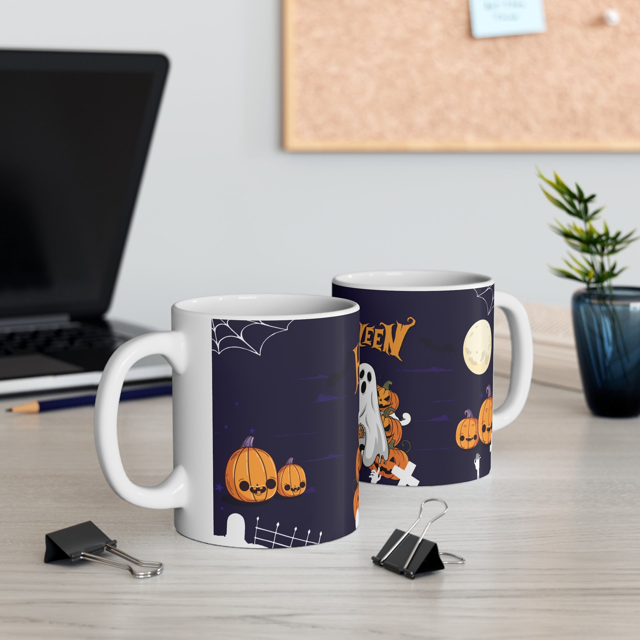 Halloween is Better with Skeleton | White Mug